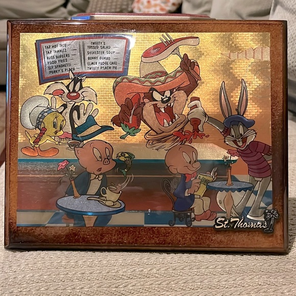 Vintage 1996 Looney Tunes - Manifestations “Magic Effects” Foil Art Photo - Picture 1 of 4